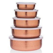 Copper Plated Storage Bowl Set