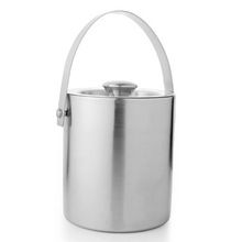 Stainless Steel Apple Ice Bucket With Tong