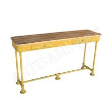 Metal Two Drawer Console Table