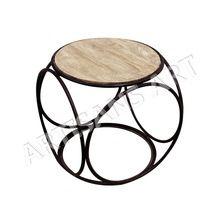 Rustic Industrial Side Table