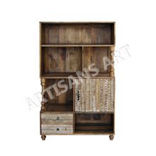 Wooden Bookcase Cabinet