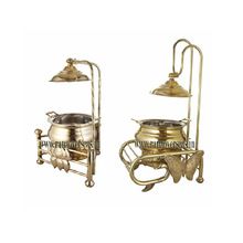 Brass Lotus shape and Butterfly Chafing Dish