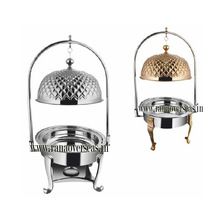 Brass Steel Chafing Dish with Lid Holder