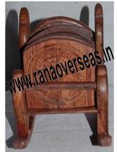 Carved Rocking Chair Coasters