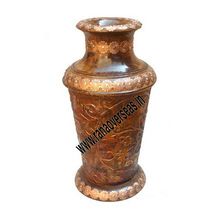 Carved Wooden Flower Vase Home Decorative