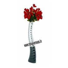Floor Decorative Aluminium Metal Colored Long Flower Vase