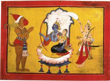 Handmade Vedic Hindu Miniature Painting