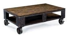 Industrial Wine Crate Coffee Table On Castor