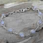 Blue Lace Agate Gemstone Bracelet