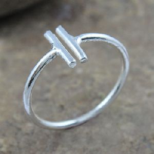 handmade adjustable silver ring