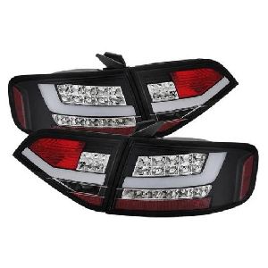 Audi A4 4D 08-12 LED TAIL LAMP EURO TYPE, LED INDICATOR (CHROME LENS) FOR OE LED TYPE (Premium Car Accessories) DealKarDe