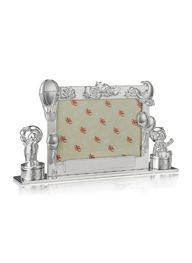 Silver Colored Trendy Teddy Photo Frame