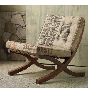 Wood Fabric Relaxing Chair