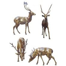 Brass metal made Deer statue set