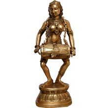Brass Statue of Metal Big size Dancing Lady