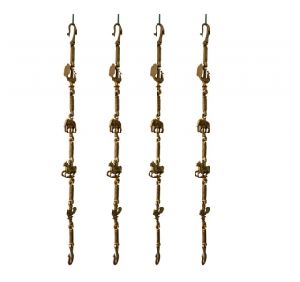 brass metal zula chain set