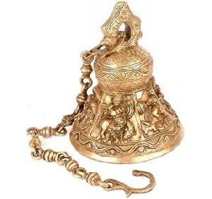 Lord Radha Krishna Brass Hanging Bell