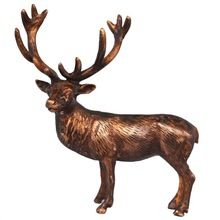 Reindeer Statue brass metal made