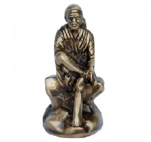 Sai Baba metal statue