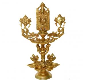Tripati Balaji Decorative Table Oil Lamp