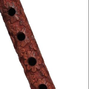 Hand Carved Wooden Decorative Flute