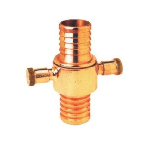 Round Threaded Suction Coupling, Color : Golden