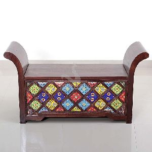 Handmade Wooden Storage Box Sofa