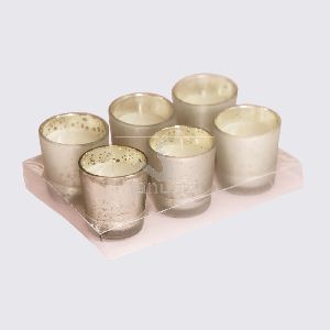 Mercury Glass Votive Candles