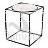 SQUARE SIDE TABLE WITH MARBLE TOP