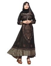 Black Color Lycra Stretchable Abaya Burkha
