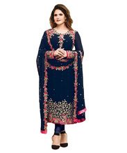 Georgette Salwar Kameez Suits With Double Layer