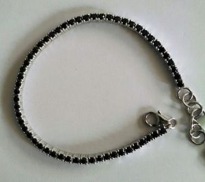 Black Spinel Tennis Bracelet