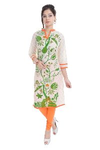 casual wear pure cotton Indian kurti VIKU2431
