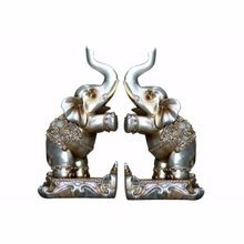 Handicraft metal two elephants
