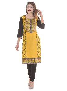 Indian Design Printed womens Kurti Dress