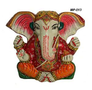 Metal Painting Big Ear Ganesha