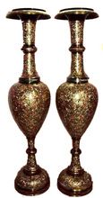 Brass long flower vase