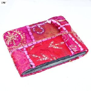 Red colour patchwork designs recycle paper 6X4 Inches handmade paper photo album