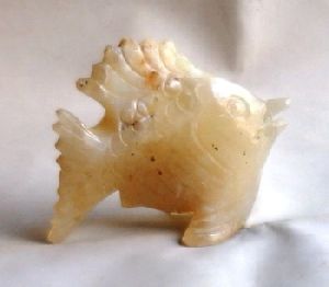 Fish Agate Carved