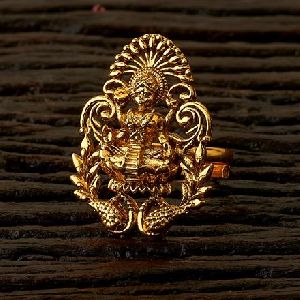Temple Ring With Gold Plating