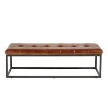 Industrial Upholstered Entryway Bench