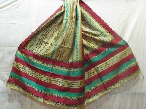 Multi Color Tussar Silk Stole