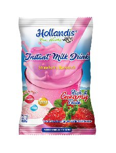 Instant Strawberry Flavored Milk Powder
