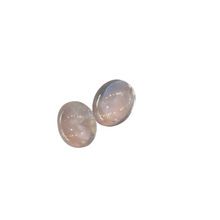 morganite gemstone cabs oval shape pair loose stone