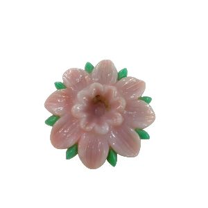 Natural Pink Opal Gemstone Carving Flower Hand Carved Loose Stones