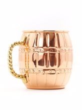 Hammered Copper Barrel Mug