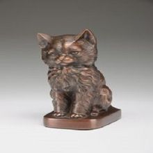 Precious Kitty Brass Pet Cremation Urn