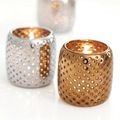 Silver Hammered Candle Cup