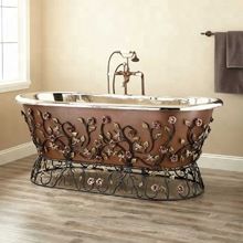 SMOOTH COPPER FREESTANDING TUB