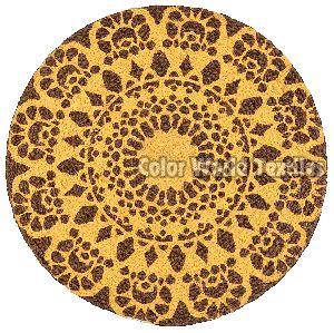 Cotton Tonal Braided Round Mat